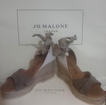 Boxer leather platform espadrilles size 36 new, tan color