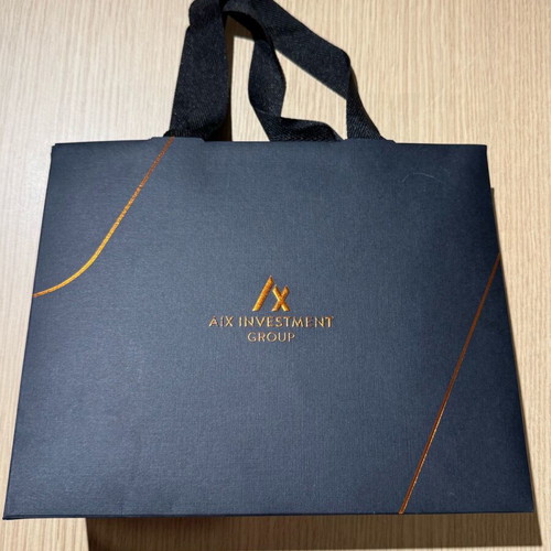 AIX investment group paper bag new