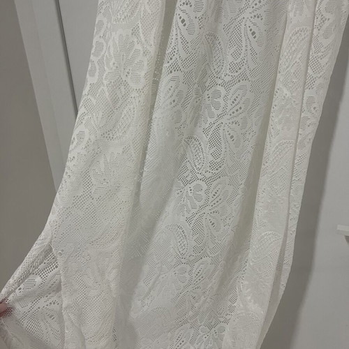 Kimono with lace swimwear cover-up like new, white