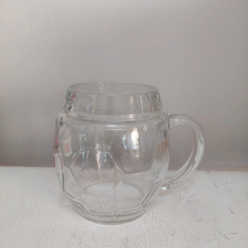 Borsodi Beer Glass mug shaped like a ball, like new
