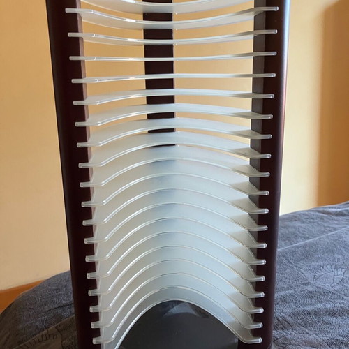 CD case used, made of wood and plastic