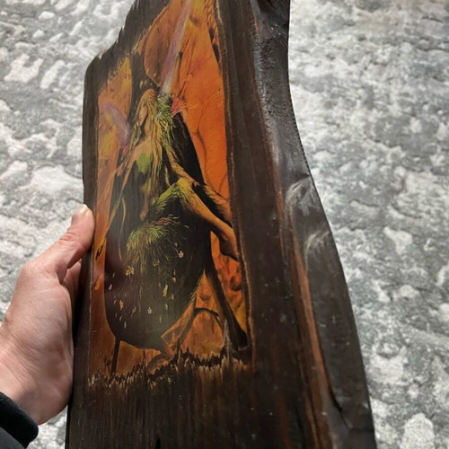 Wooden fairy frame like new, handmade 30x22cm