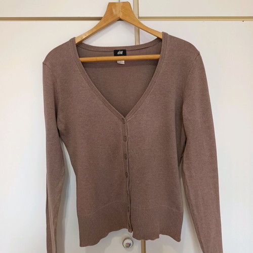 H&M beige long-sleeve cardigan like new