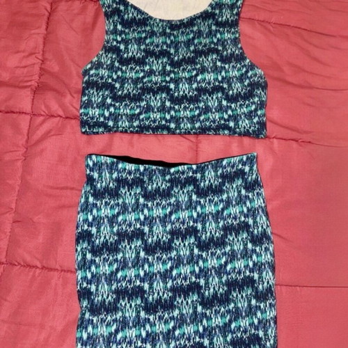 Bershka blue set XS new