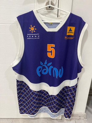 BC Parnu Basketball Estonia Jersey #5 Size XLarge used