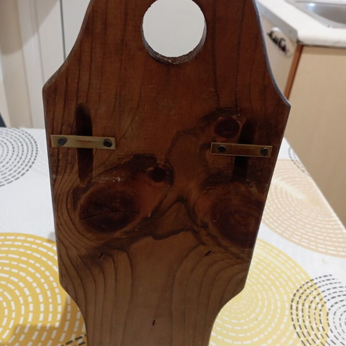 Vintage wooden stand with small barrel holder