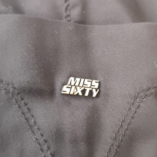 Miss Sixty Y2K satin skinny low-rise pants like new, black