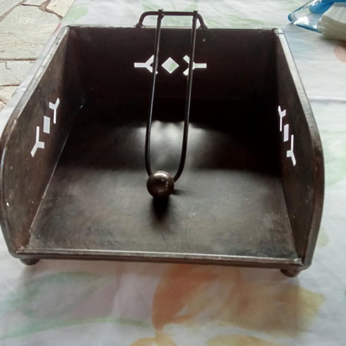 Vintage metal napkin holder, 1998 era
