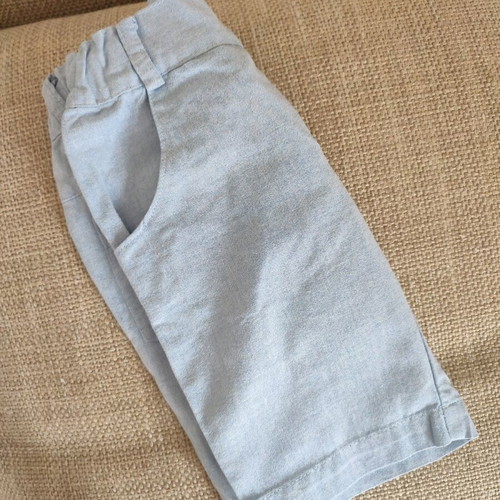 Lapin House shorts for boy 18 months, new, 100% cotton light blue