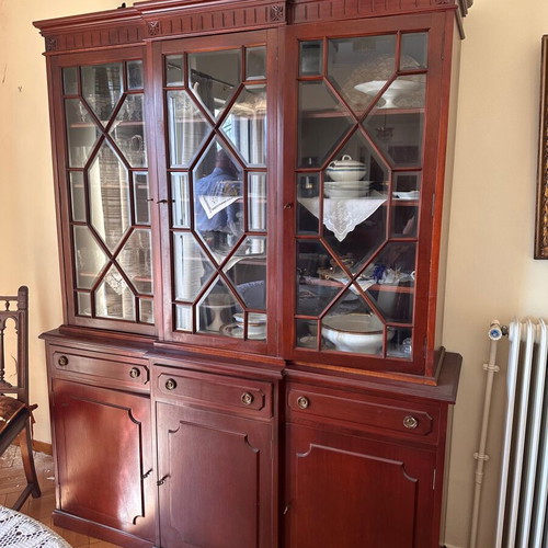 Wooden Vintage Dining Room Showcase like new