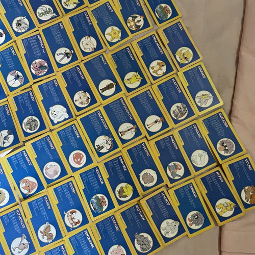 Vintage Pokémon cards used, set of 95 from 90s