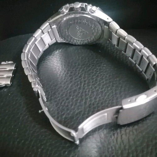 Adidas men's wristwatch like new, white and silver