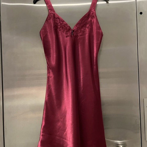 Debenhams satin texture nightdress like new, red, size S