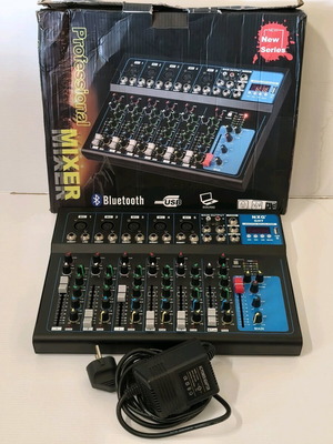 Επαγγελματικός μίκτης DJ 7 καναλιών Andowl NXG GH7 καινούργιος με USB και Bluetooth