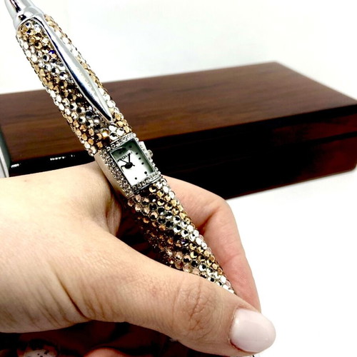 Vogue pen and watch jewelry new with Swarovski crystals