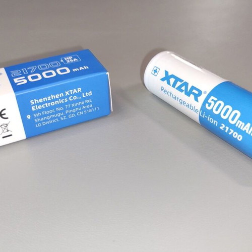 XTAR 21700 Li-ion 5000mAh 25A Rechargeable Battery like new