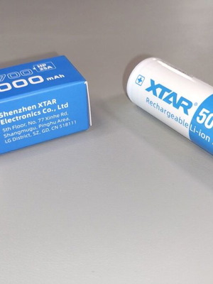 XTAR 21700 Li-ion 5000mAh 25Α επαναφορτιζόμενη μπαταρία σαν καινούργιο