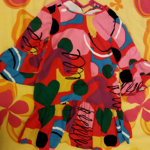 Stella McCartney dress 8 years used, colorful Tencel™ fabric