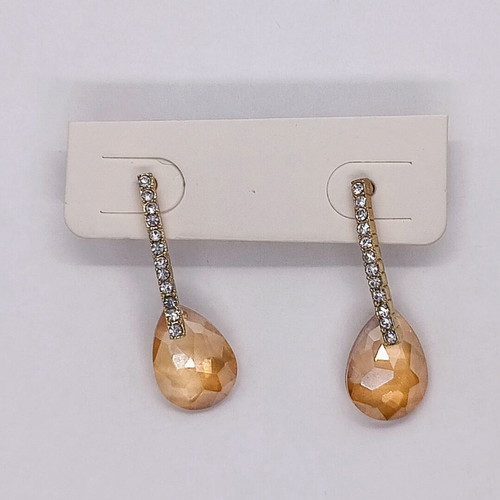 Stud earrings with crystals new