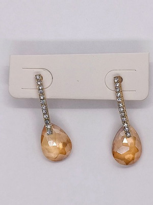 Stud earrings with crystals new