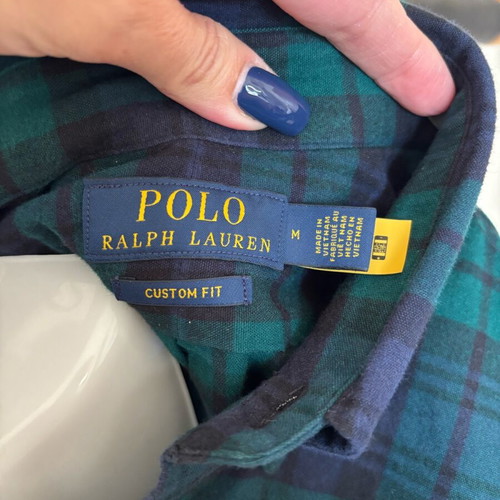 Plaid men's shirt Polo Ralph Lauren custom fit M new