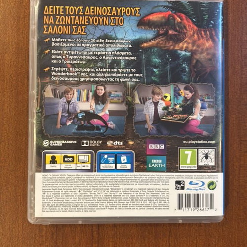 Wonderbook Walking With Dinosaurs PS3 game used, Greek