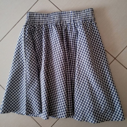 Compania Fantastica mini skirt new, size S-M, white and blue