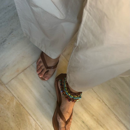 Bravo Browns sandals new with colorful beads, size 40