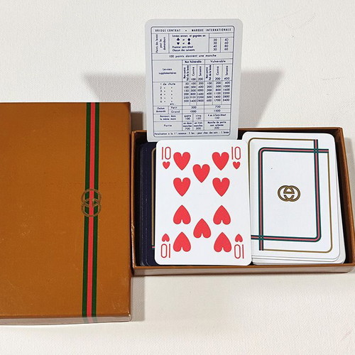 Gucci Original double deck playing cards like new