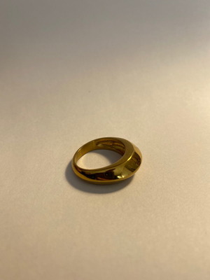 Steel ring used in gold color