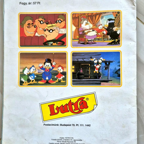 Panini Duck Tales album 1987 like new, Hungarian language