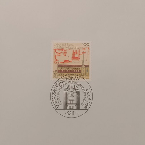 German 1998 first day cover stamp set, mint condition