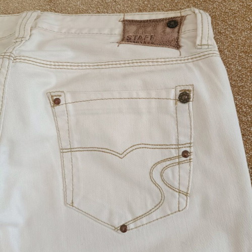 Staff women's jean pants like new, beige, size 29