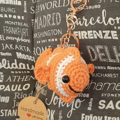 Nemo Fish Keyring new limited edition handmade crochet