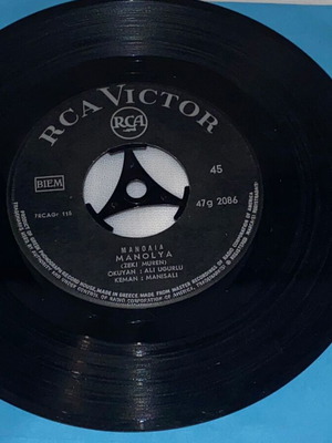 Manolya σπάνιο Τουρκικό δισκάκι ελληνικής κοπής 45 στροφών