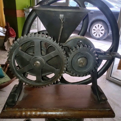 Three antique machines used, handmade custom creations