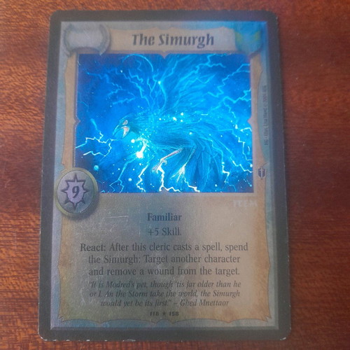 Warlord collectible glossy card The Simurgh like new