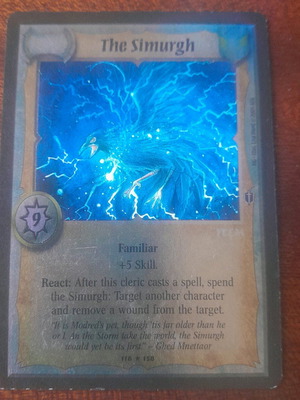 Warlord collectible glossy card The Simurgh like new