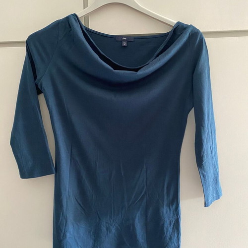 Gap three-quarter sleeve shirt like new, petrol color, size XS