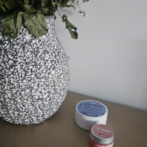 Skincare set with lip scrub and eye patches