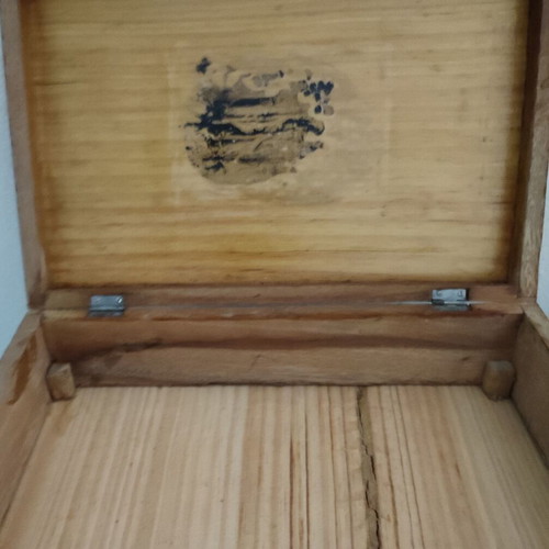 Vintage Madeira Sewing Box 1930-1950, marquetry wood inlay
