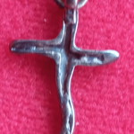 Small antique silver cross used
