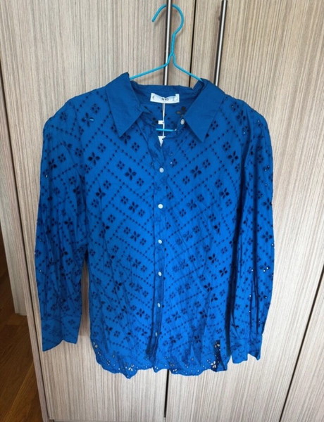 mango Broderie Anglaise Shirt Oversized