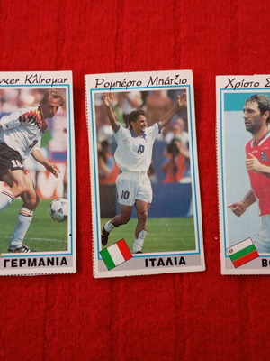Vintage football collectible cards «The World Stars» 1994 used