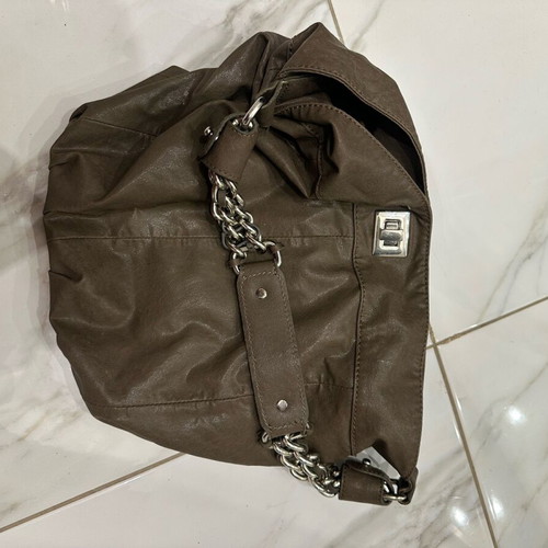 Zara brown shoulder bag with chain like new