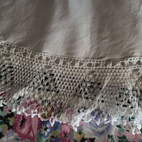Rotonda with Cutwork Design Handmade Lace New 1.25x1.25 m
