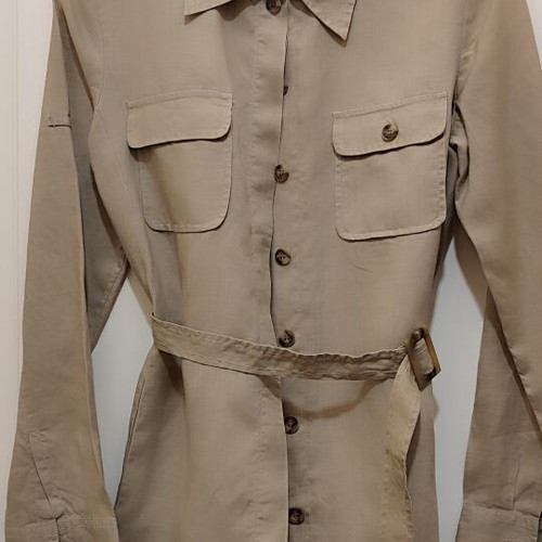 Naf Naf women's linen safari jacket like new, beige, size L