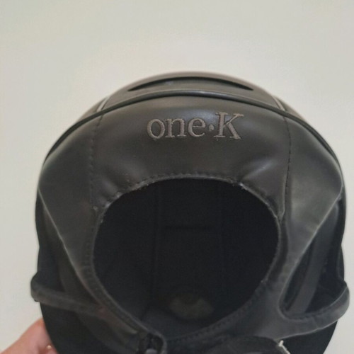 Riding helmet ONE K Defender size XS like new, black with chrome stripe