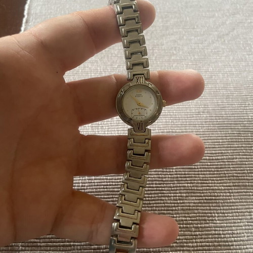 Anne Klein II women's watch quartz used, two-tone bracelet, water resistant 100 ft