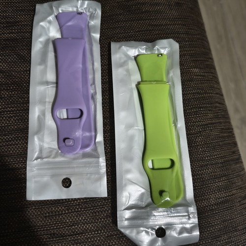 Silicone straps lime green and purple for Xiaomi Redmi Watch 3 Active